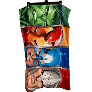 2 Marvel Avengers PillowCase Hulk Iron Man Captain America Thor 2 scenes 20 x 30
